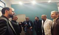 بازدید سرپرست معاونت بهداشت دانشگاه علوم پزشکی ایران از بیمارستان موقت ۱۰۰ تخت خوابی