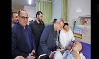 رئیس جمهور با حضور در مجتمع، از تعدادی از مجروحان عیادت کرد.