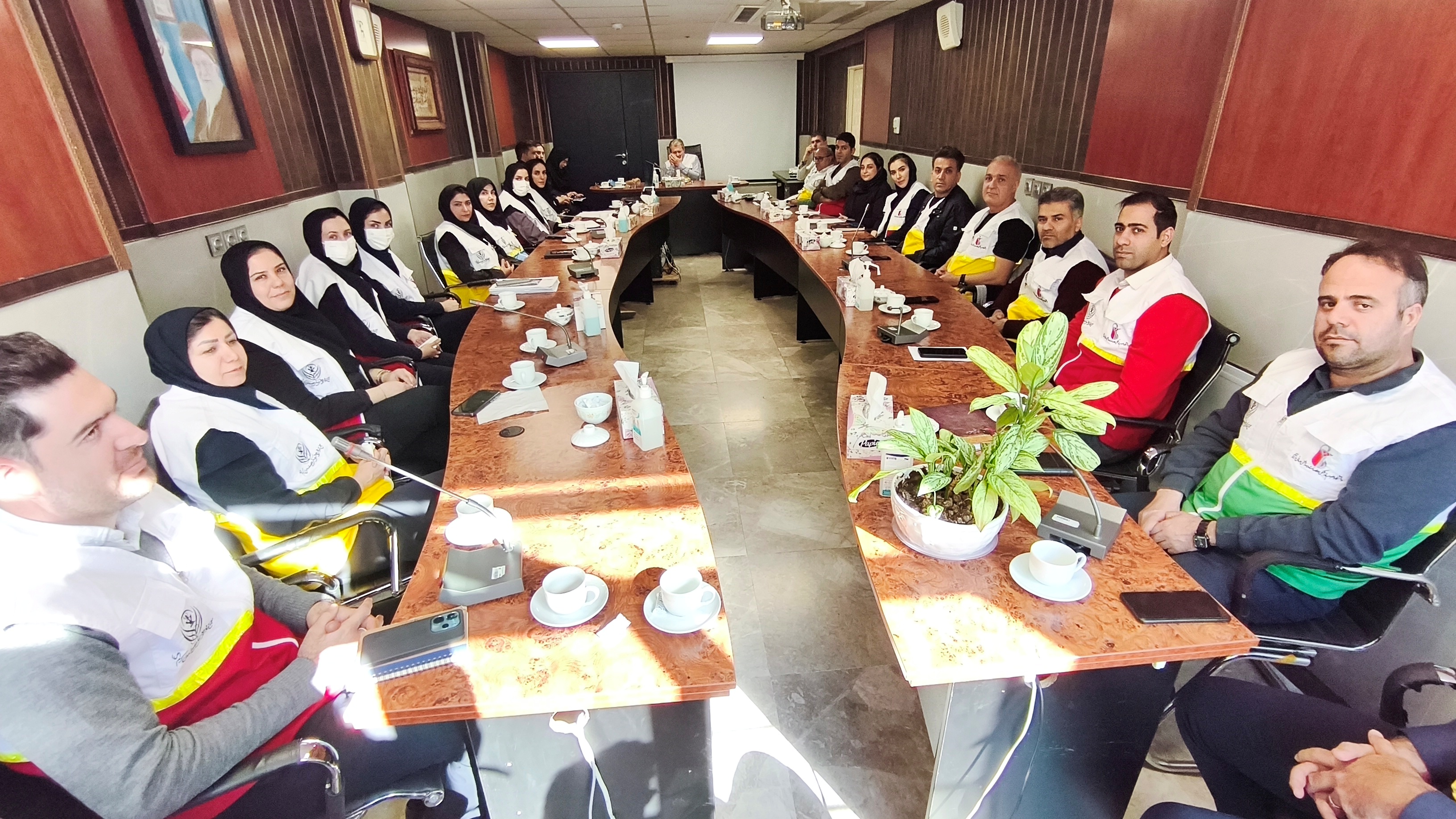 (عکس) جلسه مدیریت خطر حوادث و بلایا